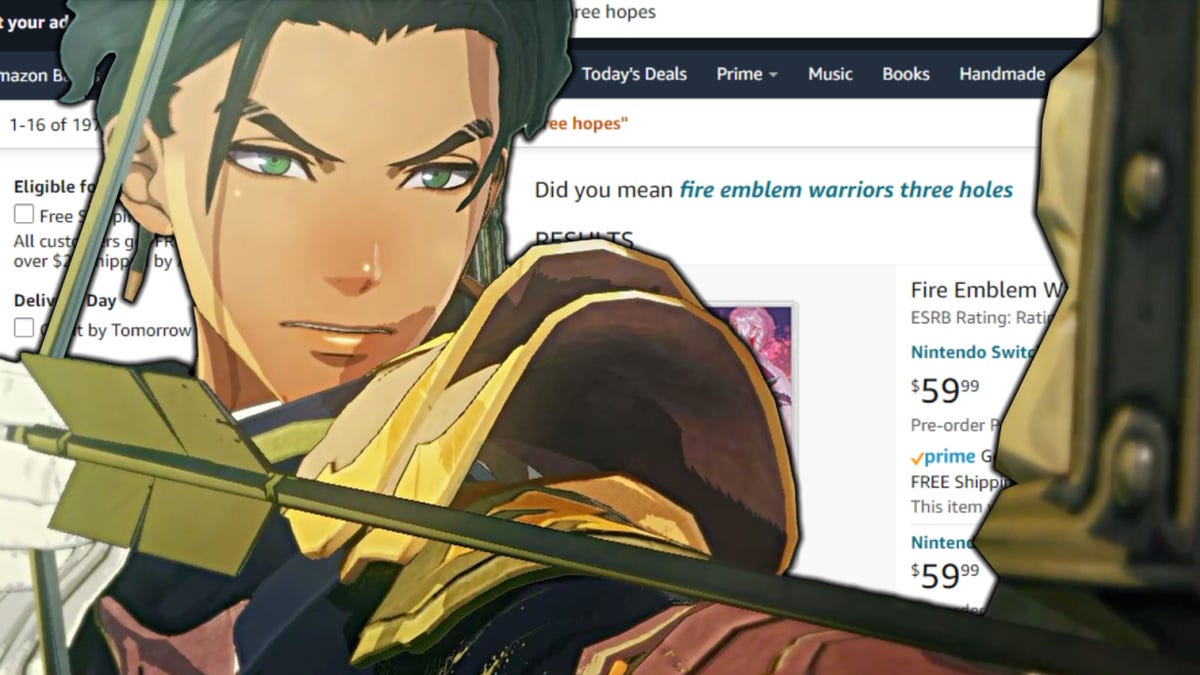 No, Amazon, I Didn’t Mean ‘Fire Emblem Warriors: Three Holes’ - Kotaku