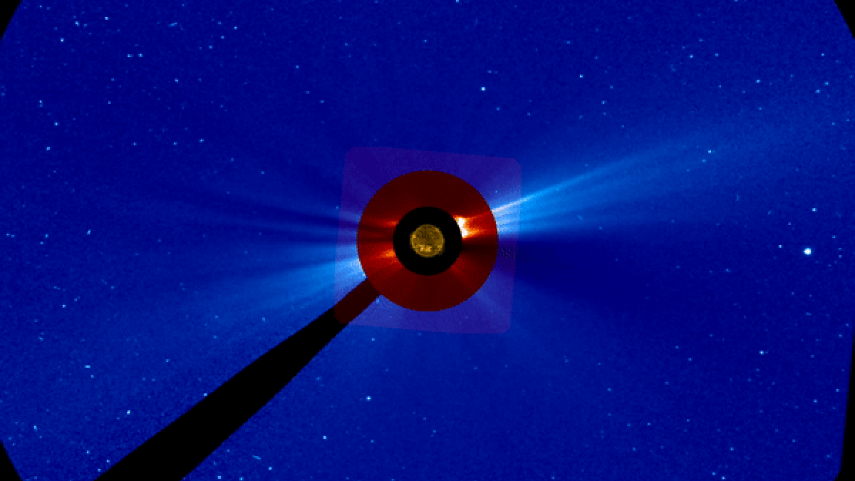 Sun’s 2021 Outburst Detected on Earth, Mars, and the Moon