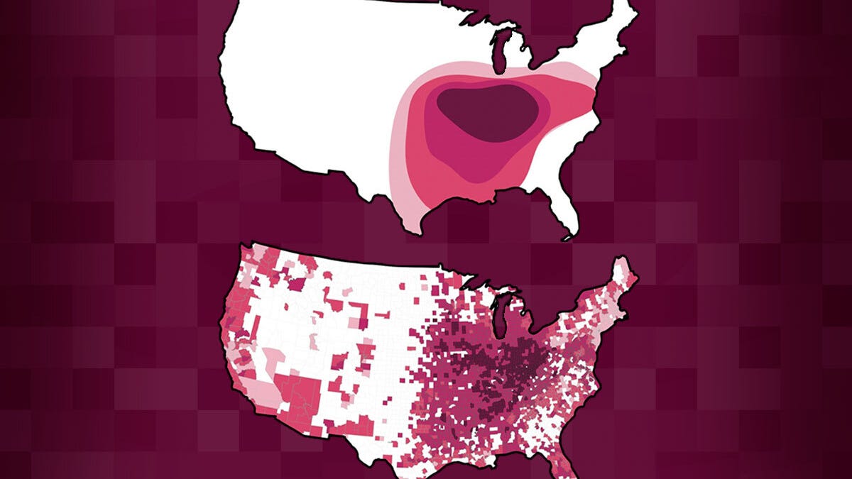 انتشار الالتهابات الرئوية داء النوسجات في جميع أنحاء الولايات المتحدة: مراجعة