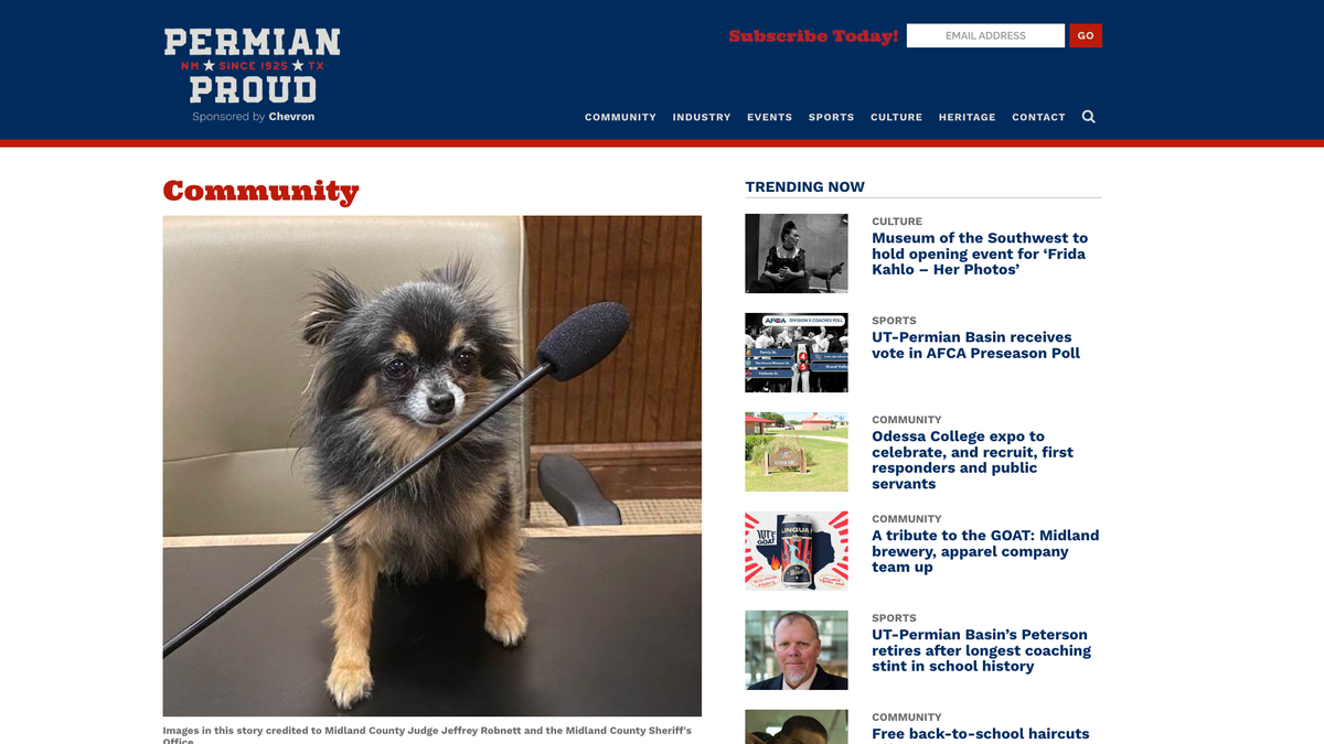 Chevron Jumps Into Texas’ News Desert With Stories About Puppies, Football, and Oil