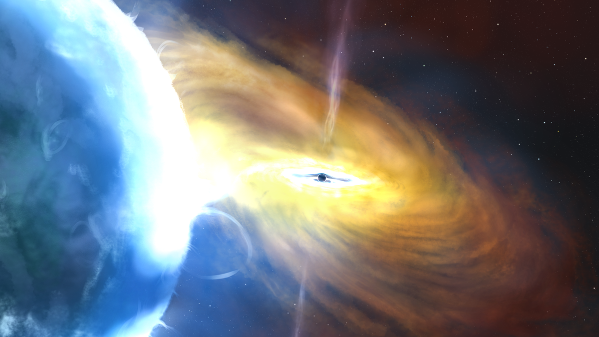 X-Rays Reveal Superheated Gloop Surrounding a Black Hole