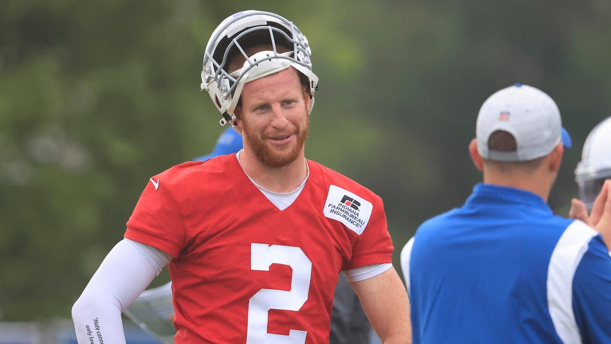 Caron Wentz returns to Colts practice