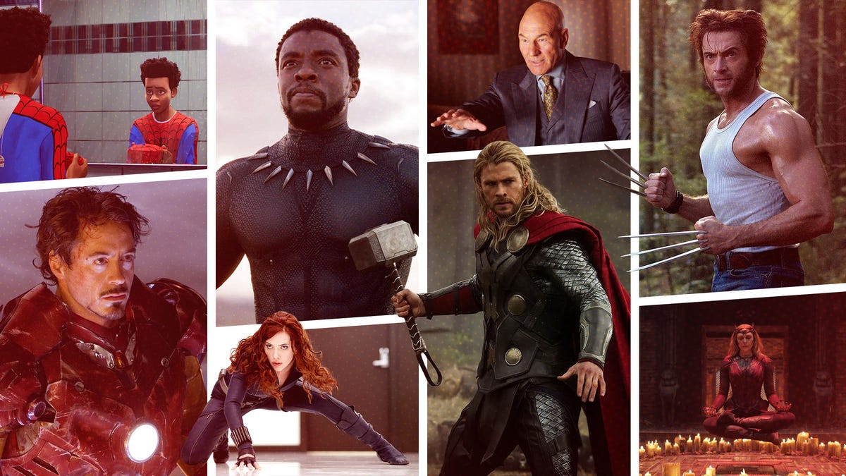 100 of Most Memorable Marvel Movie and TV Characters