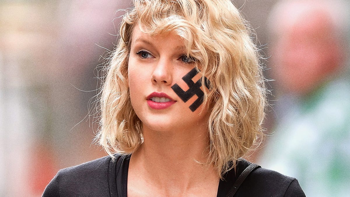 Taylor Swift Grateful Kanye West Controversy Taking Heat Off New Swastika Tattoo
