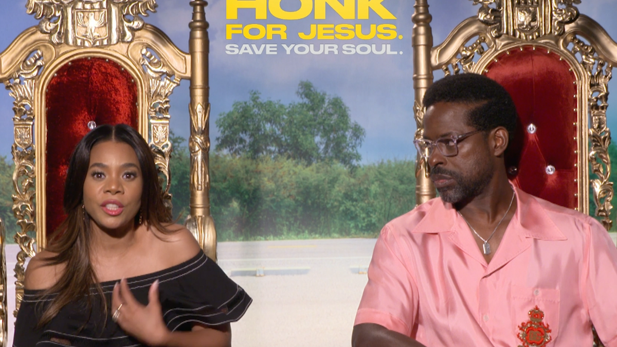 Regina Hall & Sterling K. Brown get real about faith and Honk For Jesus...