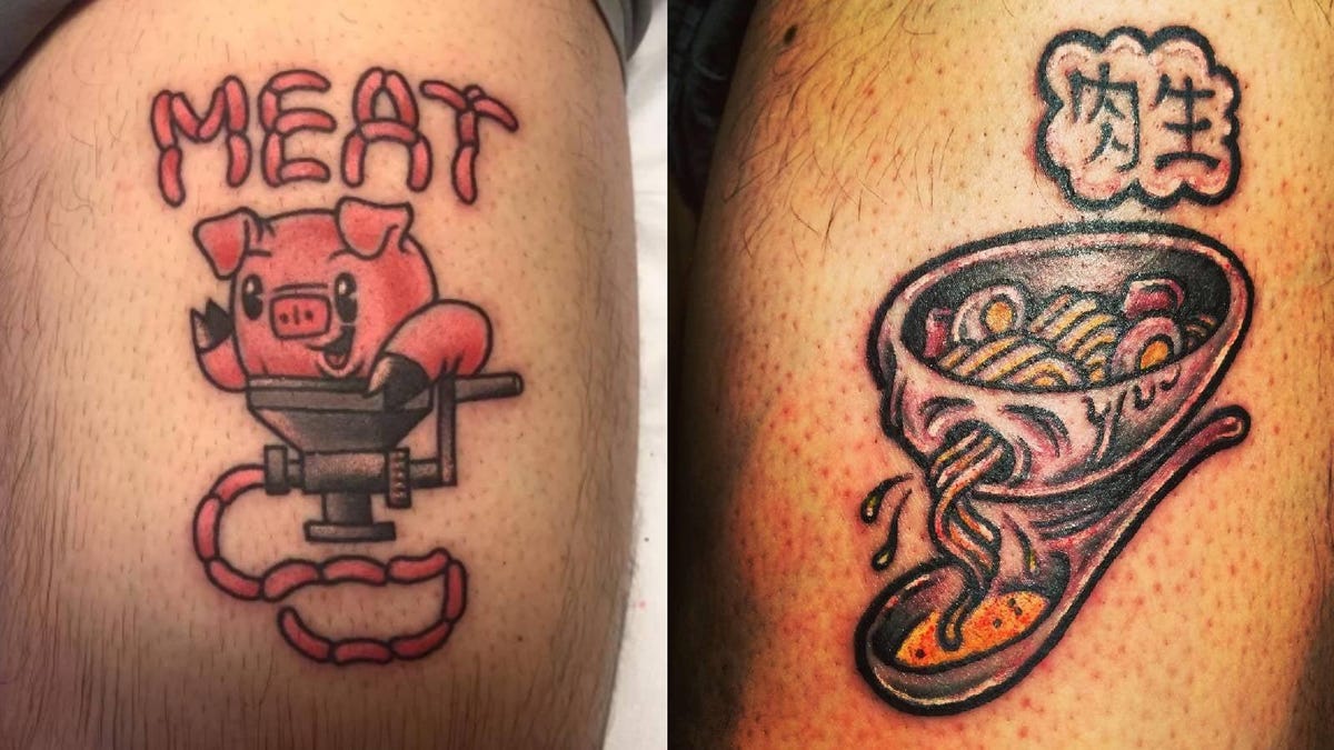 Foodstuff tattoos are the final screen of culinary really like