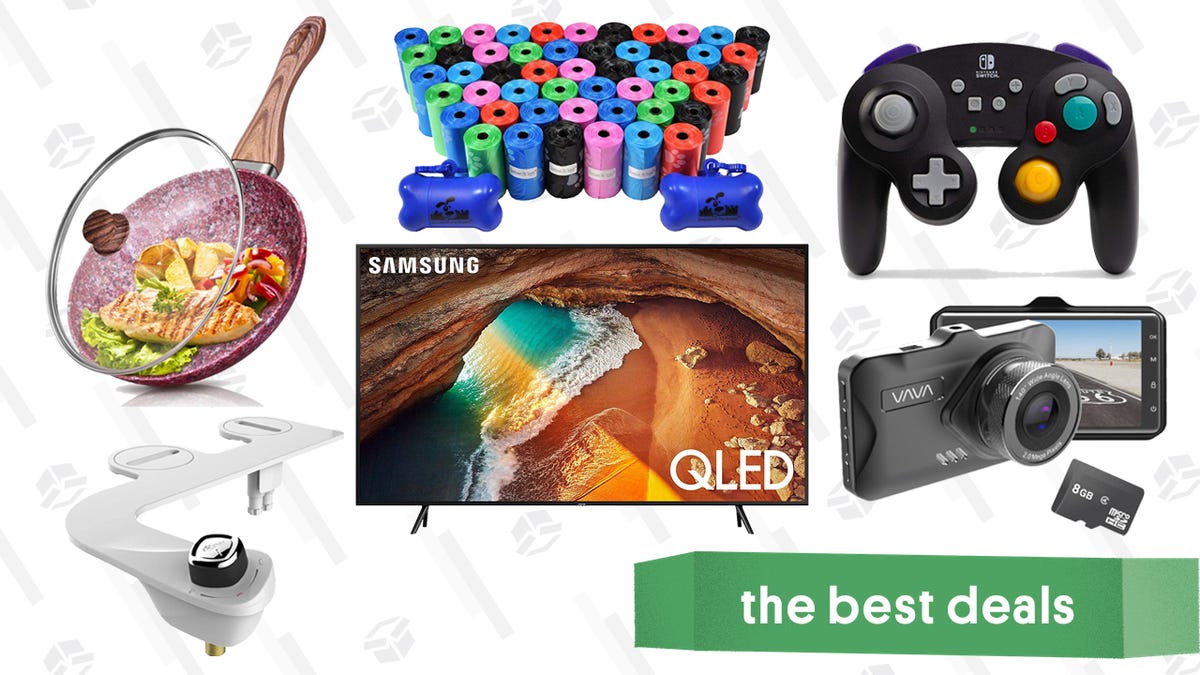 Monday&#39;s Best Deals: Samsung 75&quot; QLED TV, Granite Frying Pan, 1,000 Doggie Poop Bags, Wireless ...