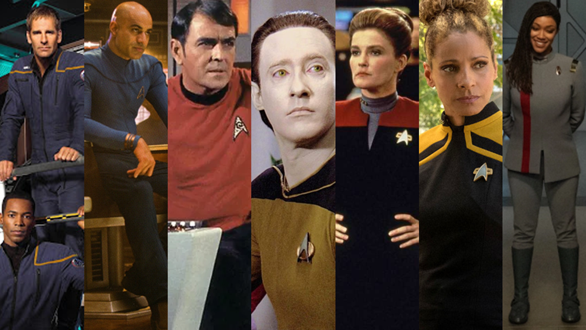 star trek uniforms over time