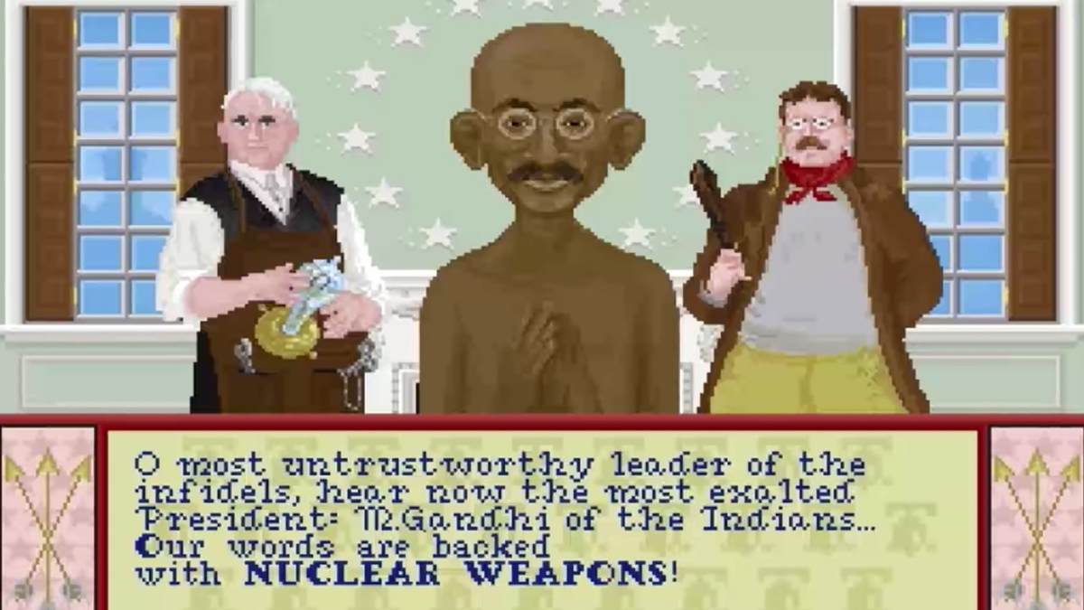 Sid Meier's Memoir! debunks the myth of "Nuclear Gandhi"