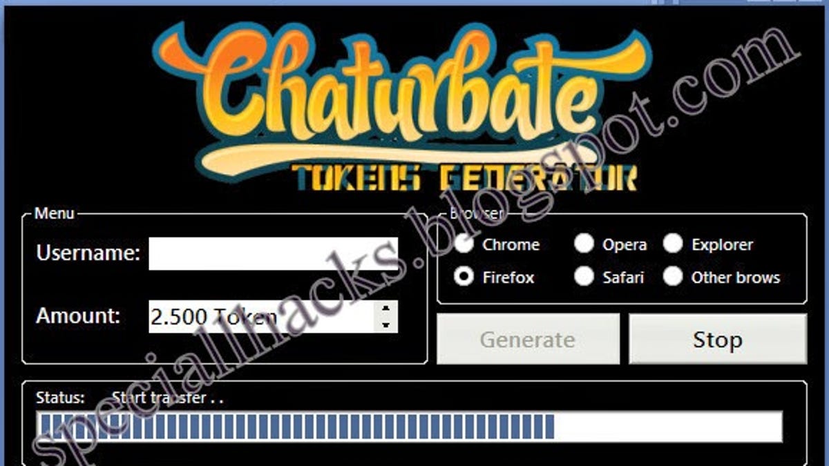 chaturbate token generator activation code