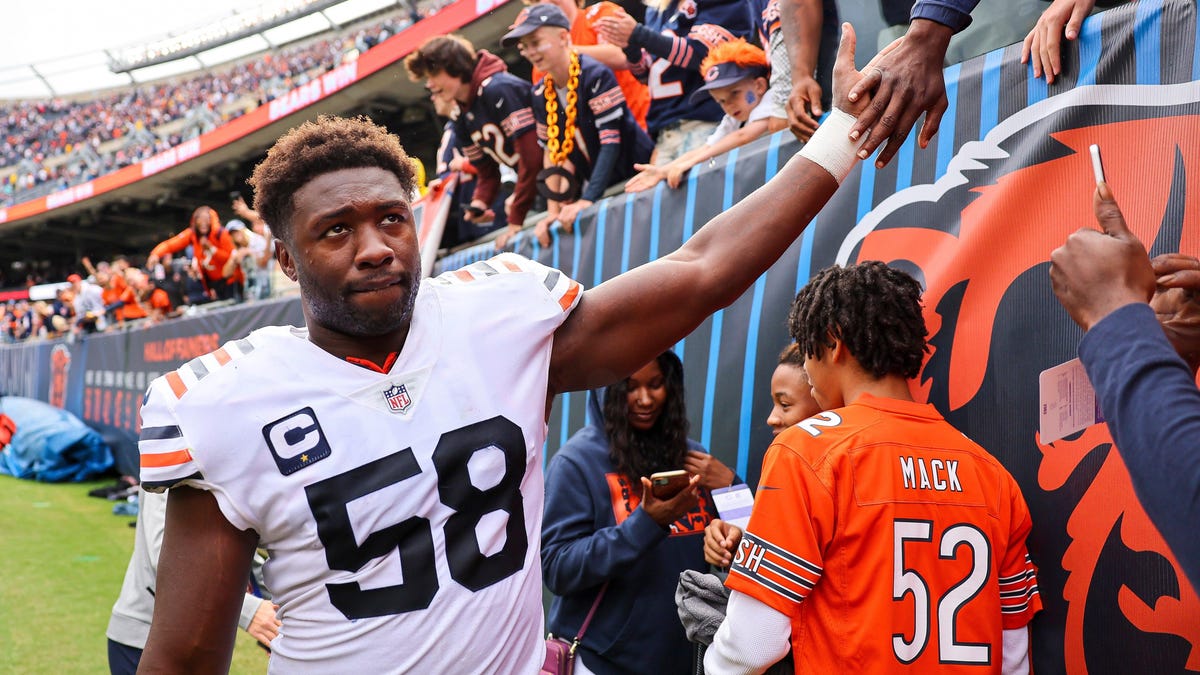 The Chicago Bears are trading Roquan Smith for the Baltimore Ravens