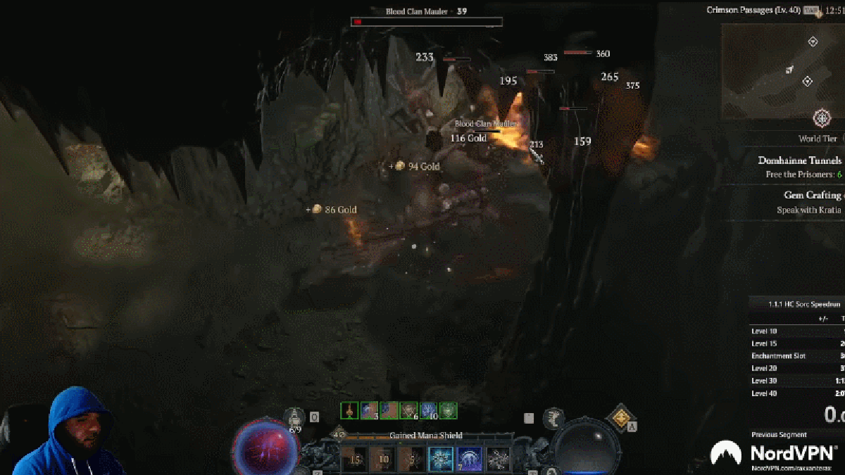 Diablo 4 の Domhainne Tunnels ダンジョンは簡単な XP の金鉱です