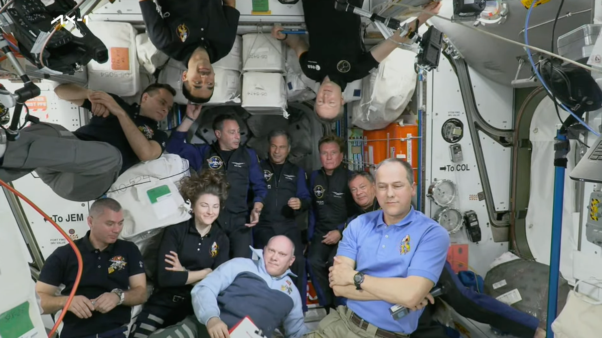 El equipo espacial de Axiom se pone manos a la obra a bordo de la ISS