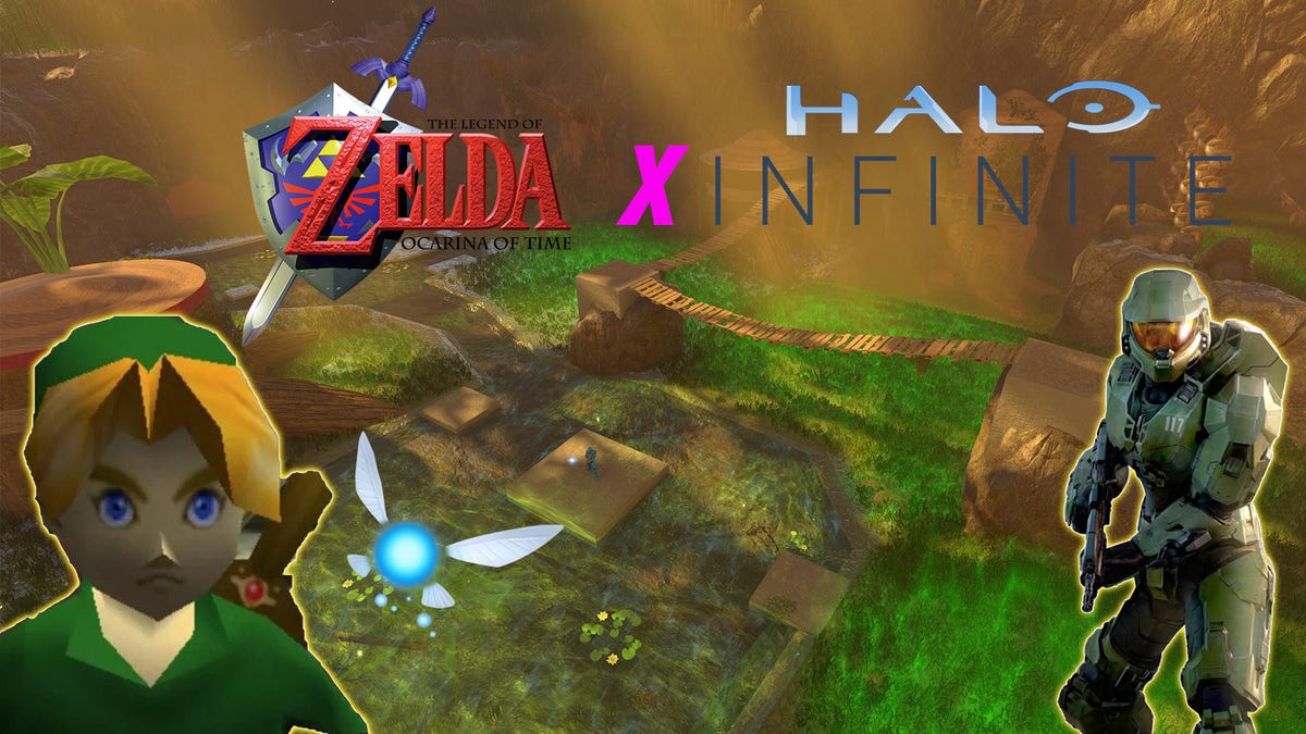 This Halo Infinite Map of Zelda’s Kokiri Forest Is Absurdly Detailed