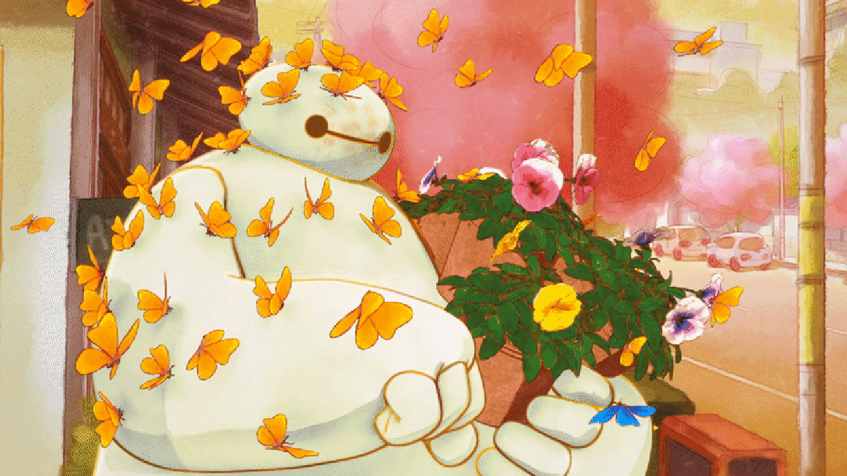 Big Hero 6 Exclusive Baymax Cat In Gorgeous Animated Short