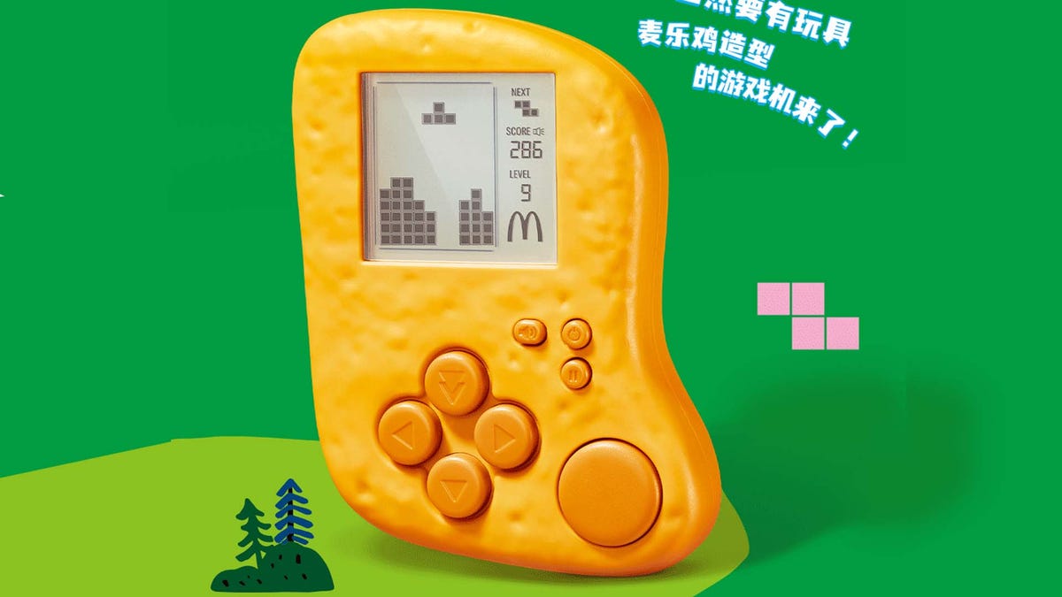 La nueva computadora de mano Tetris en forma de pepita de McDonalds es real