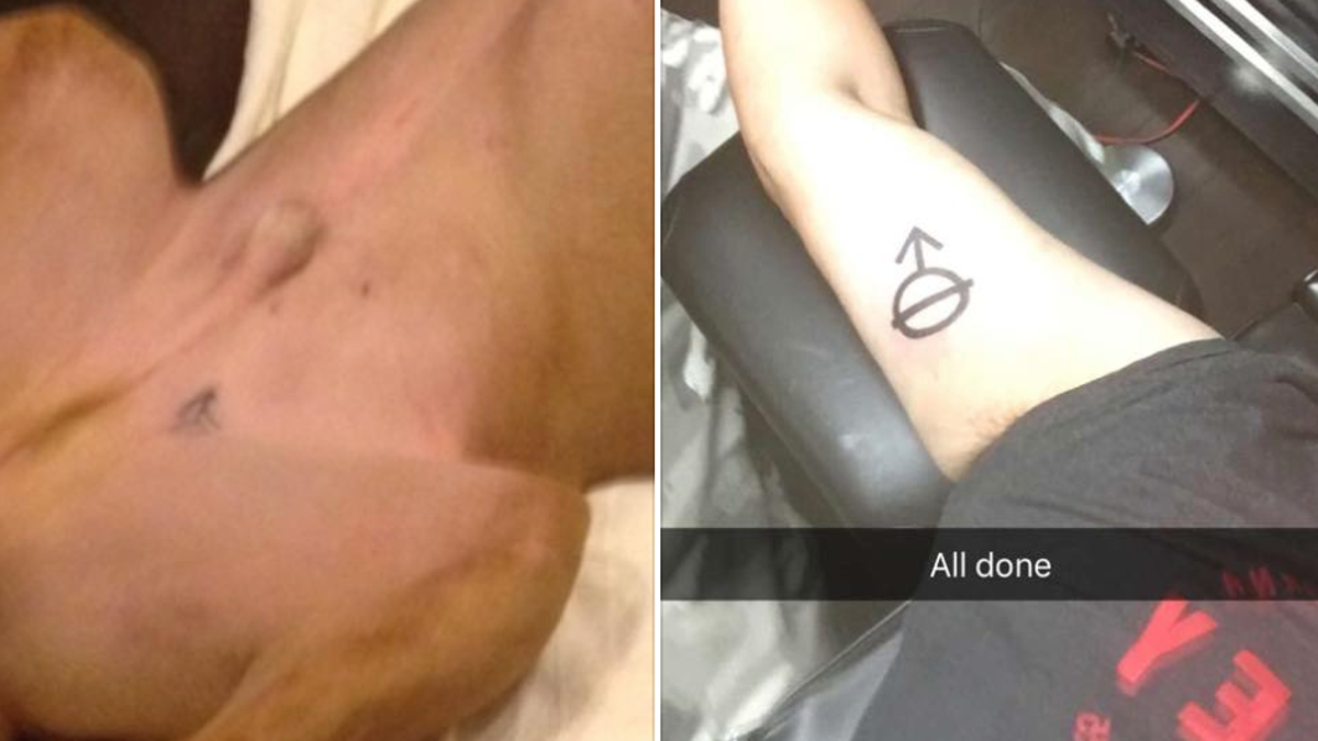 Man Who Got The Same Neuter Tattoo As His Dog Doesn T Care About