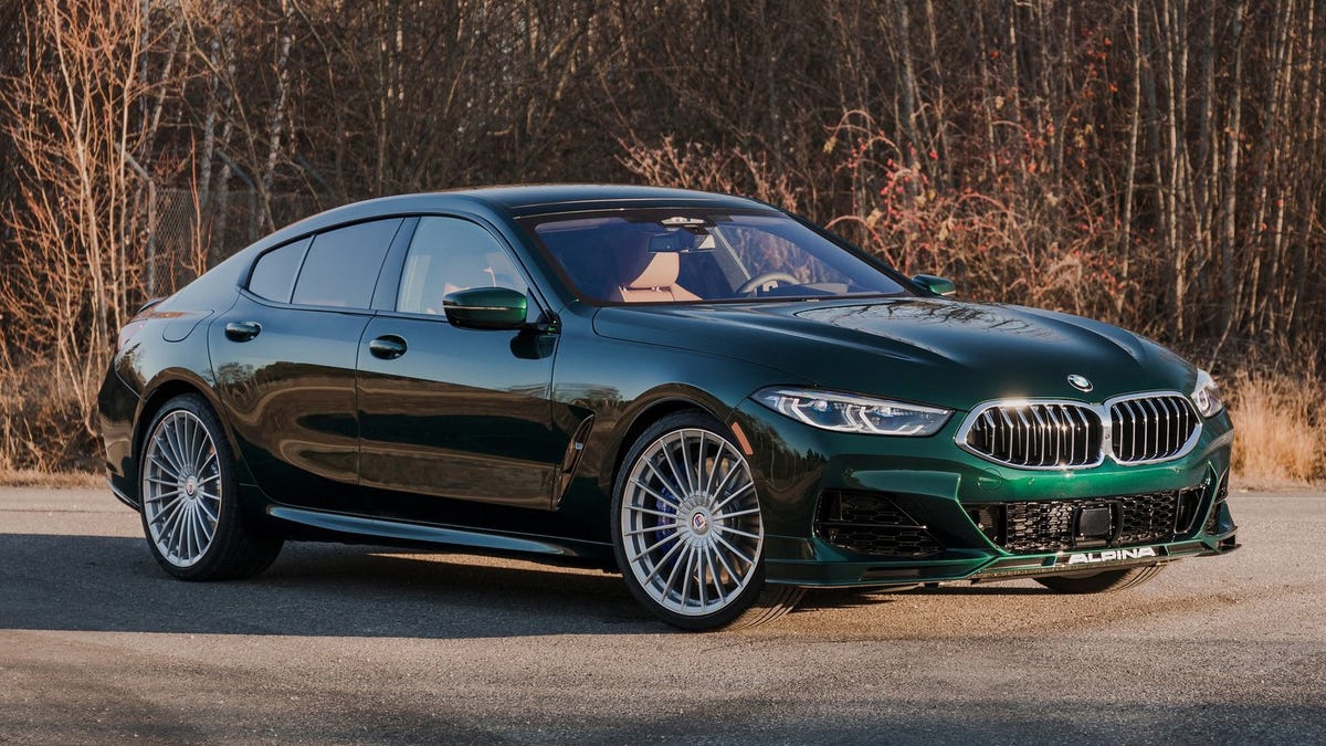 The Alpina B8 Gran Coupe produces a lot of power