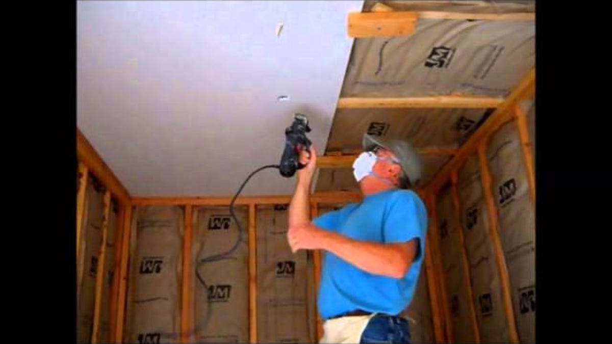 Hang Drywall On The Ceiling By Yourself