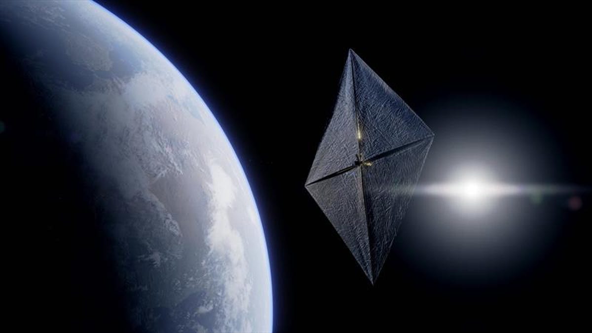 The newly launched solar sail is preparing to be launched into low Earth orbit