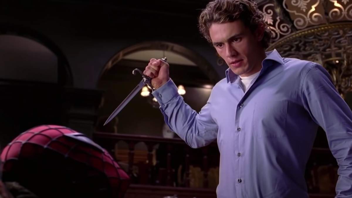 No, that's not James Franco's voice in the new Spider-Man trailer
