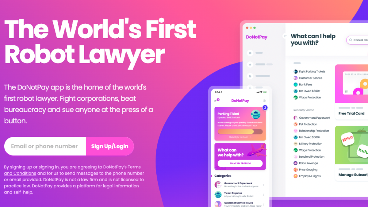 DoNotPay's 'Robot Lawyer' Is Gearing Up for Its First U.S. Court Case