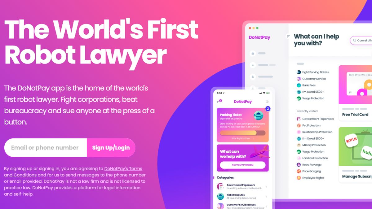 El ‘abogado robot’ de DoNotPay se prepara para el primer caso judicial en EE. UU.