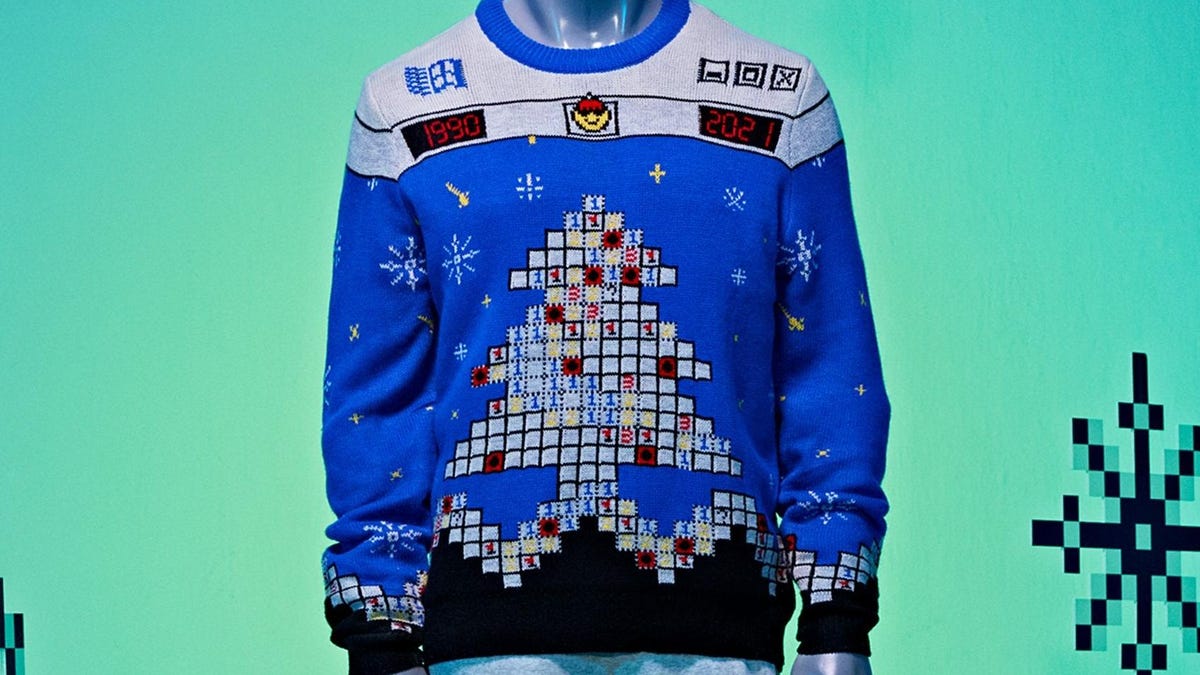 Microsoft's Minesweeper Ugly Christmas Sweater Is Perfect