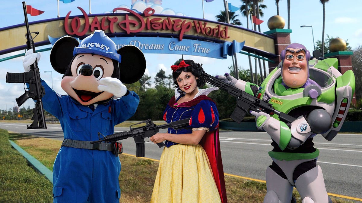 Disney World Fortifies Borders With Armed Characters As Park 