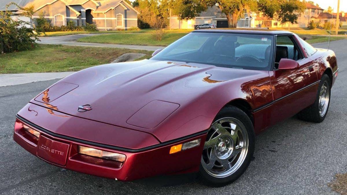 At 6 950 Is This Burgundy 1990 Chevrolet Corvette Worth