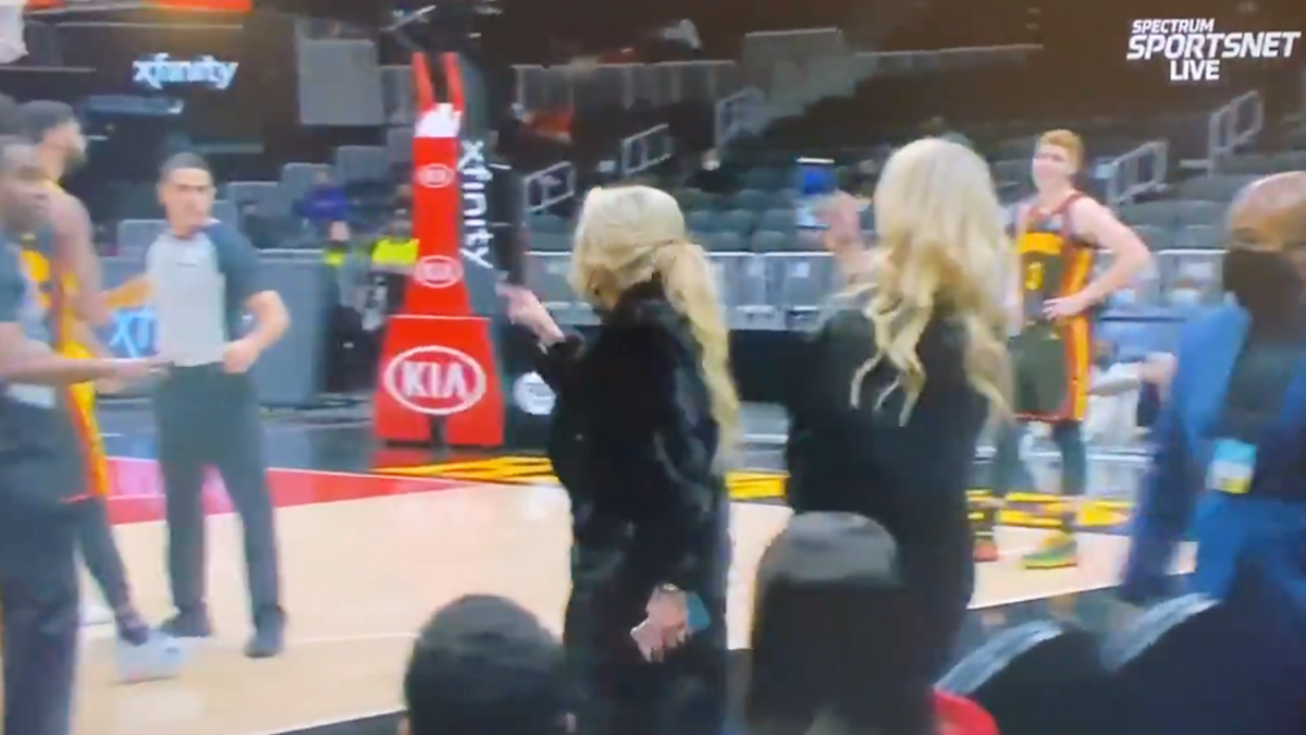 “Courtside Karen” apologizes to LeBron James for “Losing My Cool”