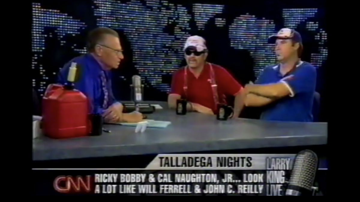 Ricky Bobby and Cal Naughton Jr.  on Larry King Live