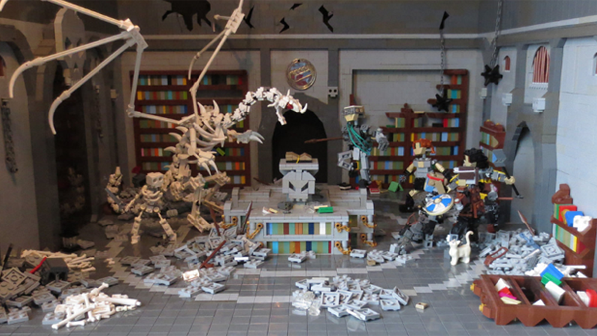 Lego Library Of The Undead Awesome Dungeon Style Build By