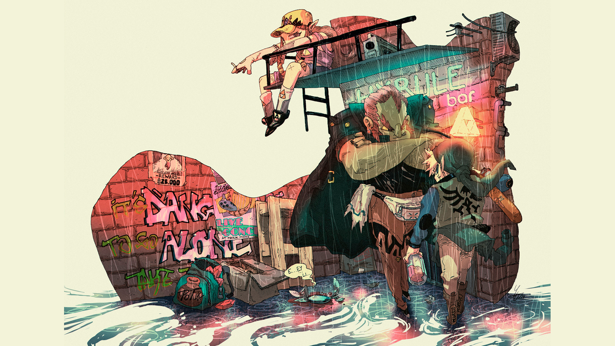 The Fanny Pack On Ganondorf The Tagged Wall And All The