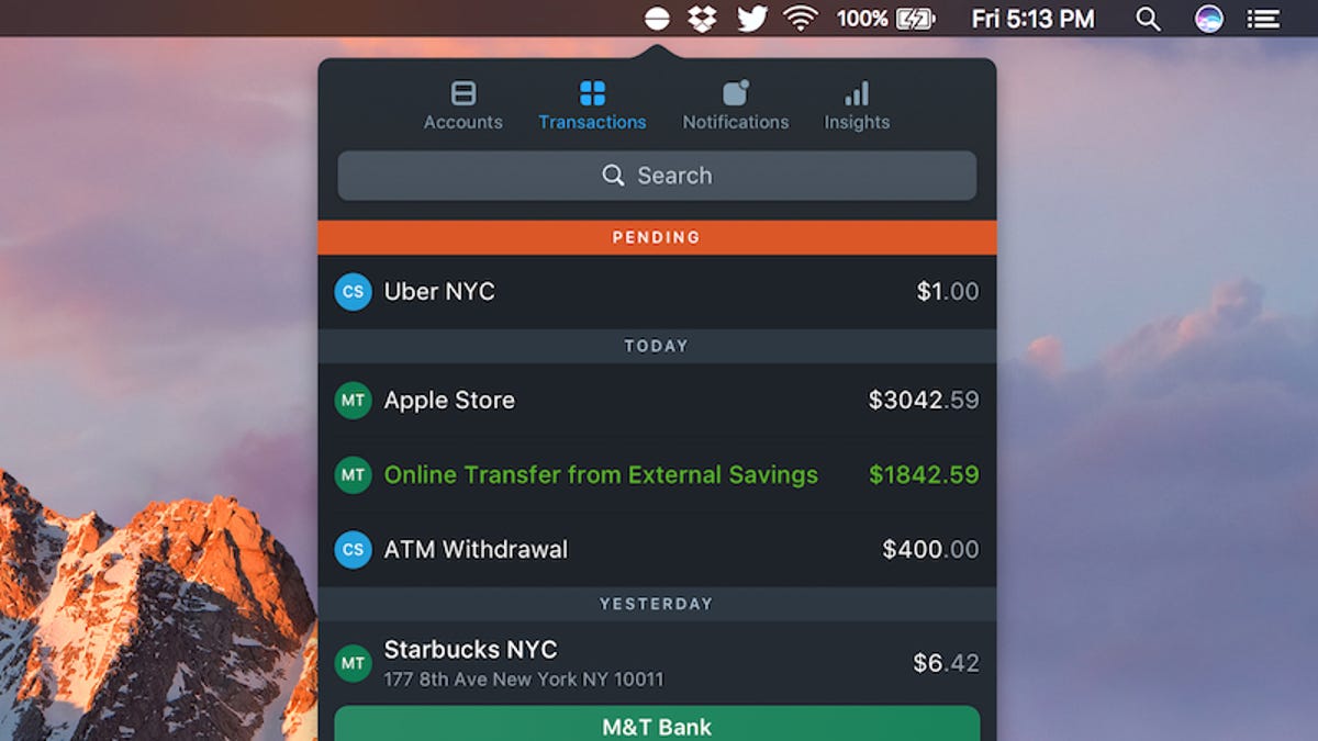 Balance Crams Your Bank Account Details Into Your Mac's ...