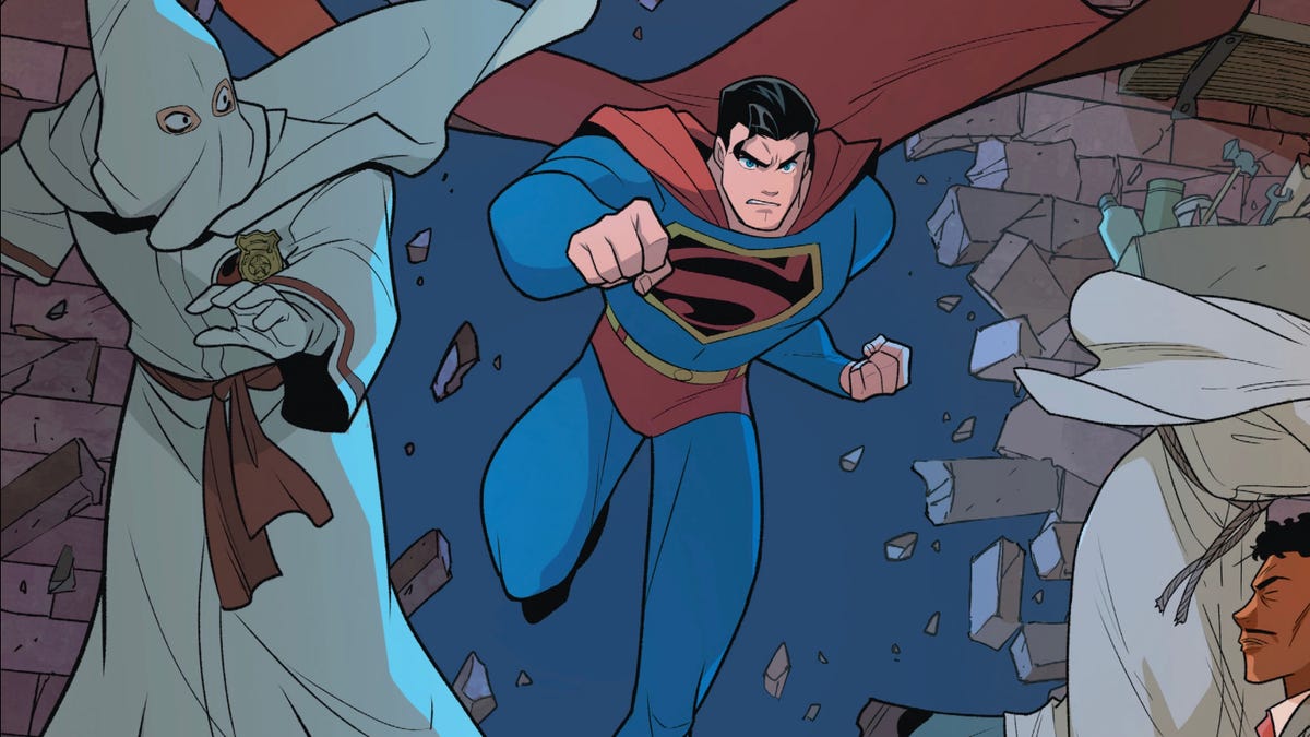 superman smashes the klan