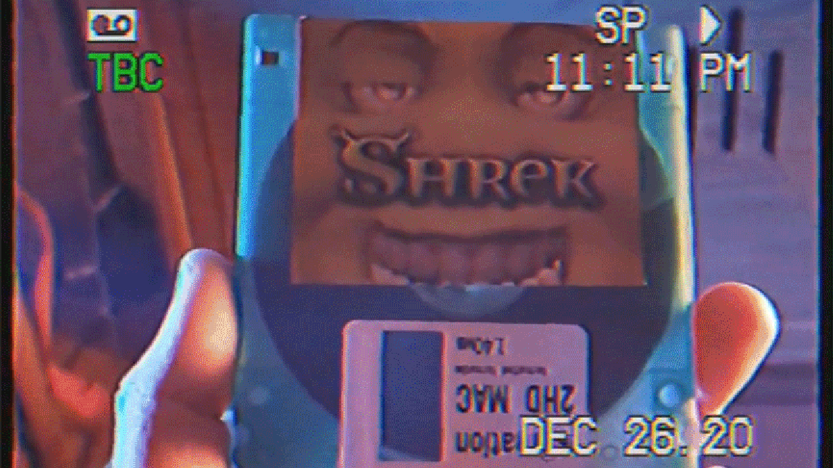 Some BODY put everything Shrek on a 1.44 MB floppy disk