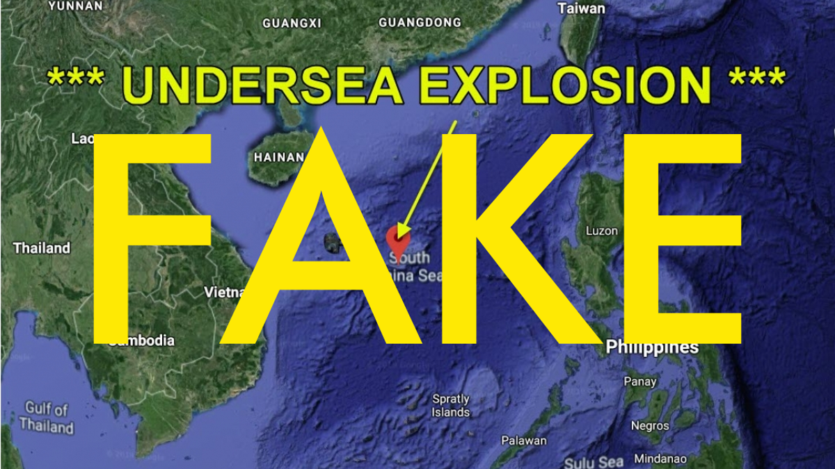 No, China Did Not Secretly Detonate a Nuke in the South China Sea to Signal the Start of WWIII