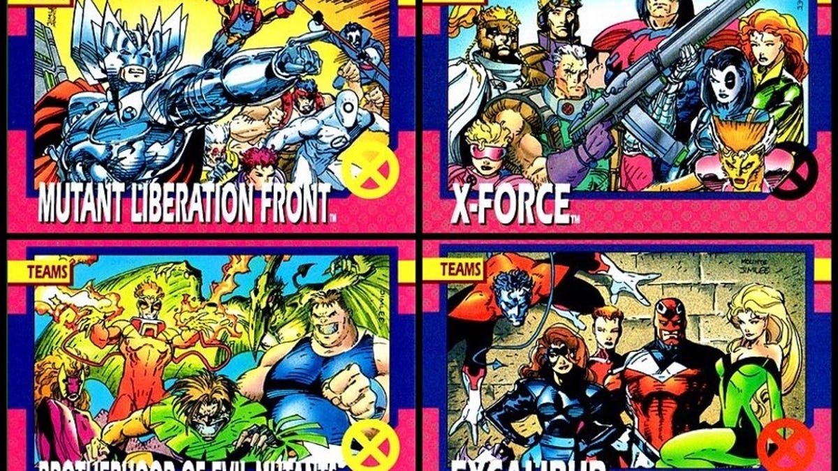X-Men '90s Trading Cards Jim Lee Collected in New Art Book