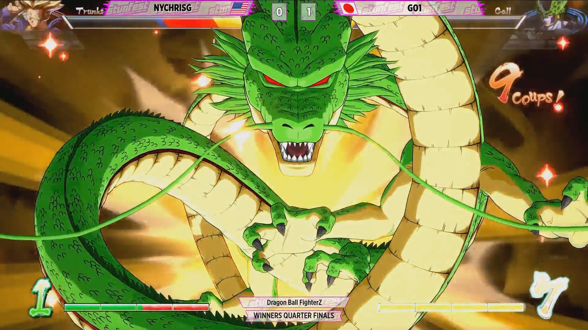 Go1 Summons The Dragon In Dragon Ball Fighterz Match