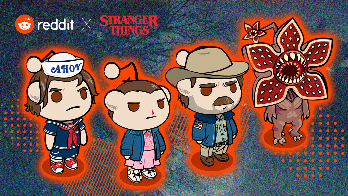 Reddit presenta los avatares de ‘Stranger Things’ de Netflix para la temporada 4