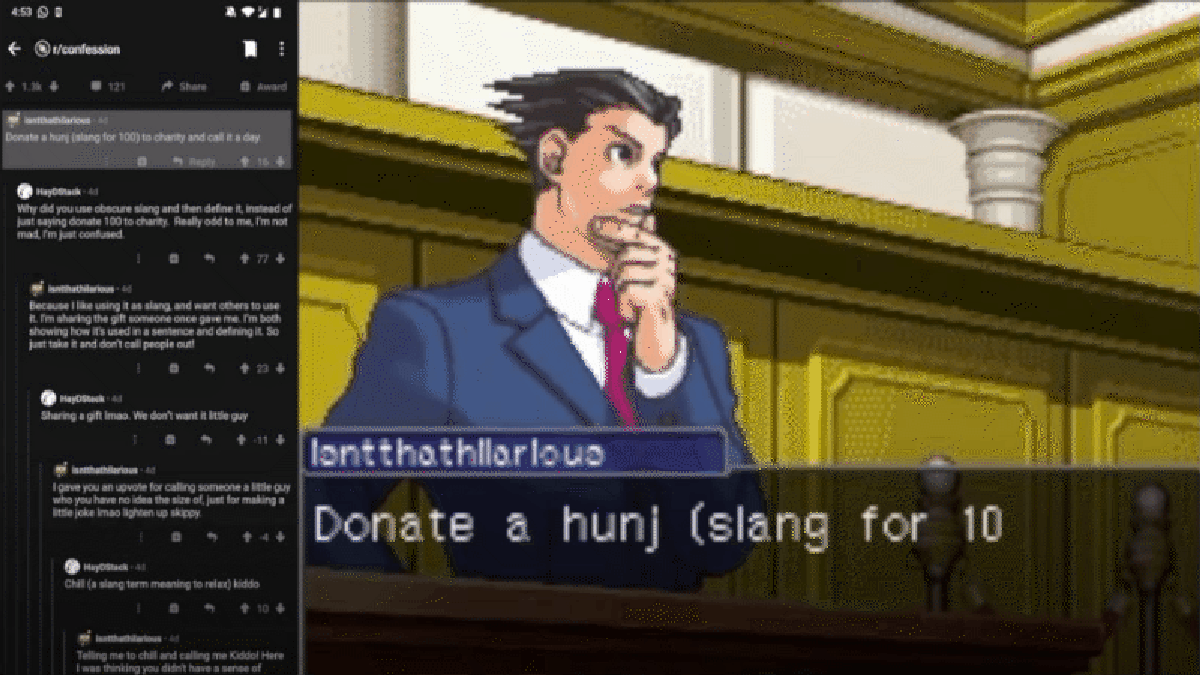 This bot turns Reddit drama into a confrontation with Ace Attorney