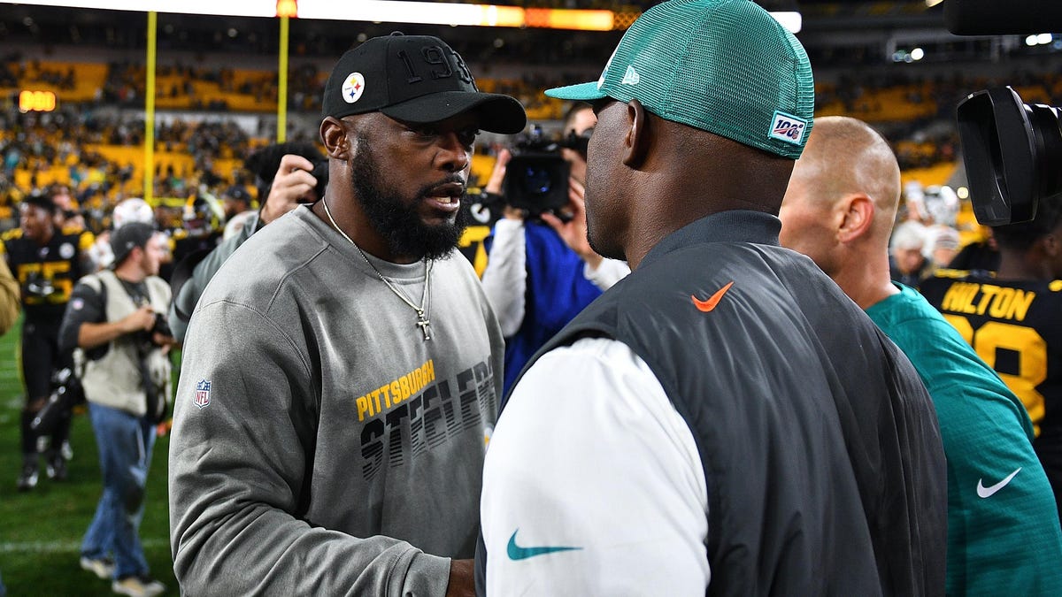 The timing of Mike Tomlin hiring Brian Flores is … odd