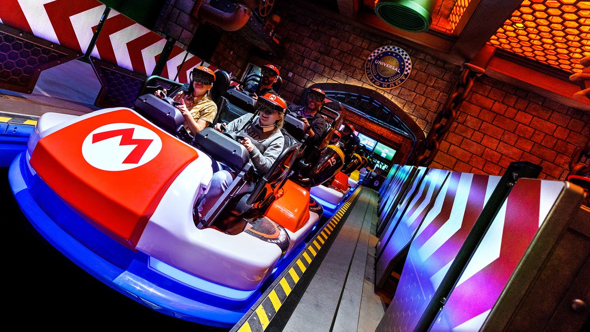 Aquí está nuestro primer vistazo al próximo viaje de Mario Kart de Universal Studios