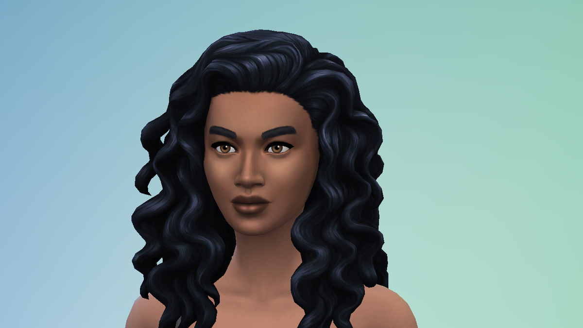 sims 4 curly long hair male