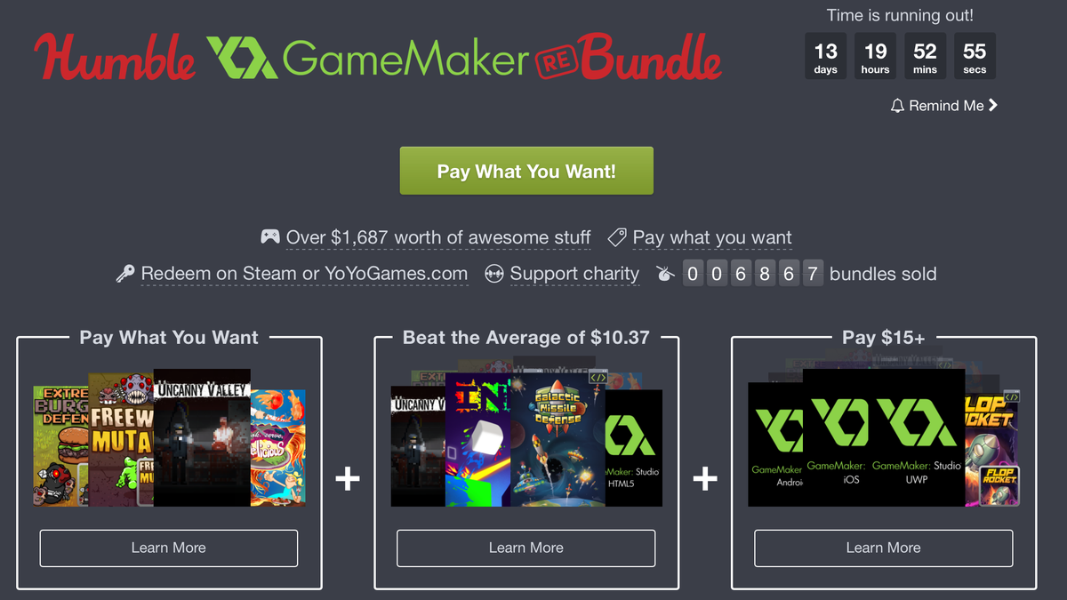 gamemaker studio 2 humble bundle