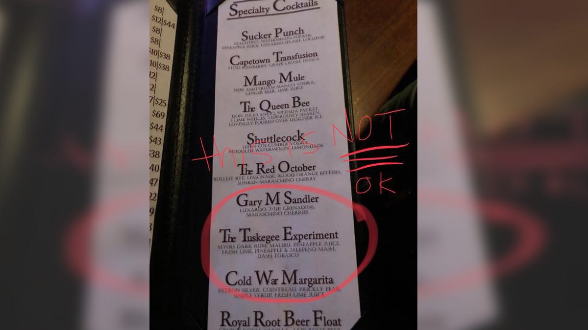 Westport Connecticut restaurant has a drink called the 'Tuskegee ...