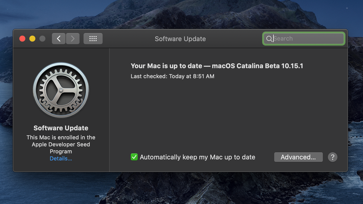 Update Apple Catalina