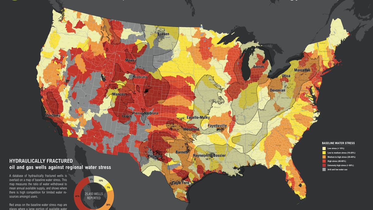A new problem for fracking Drillers are running out of water