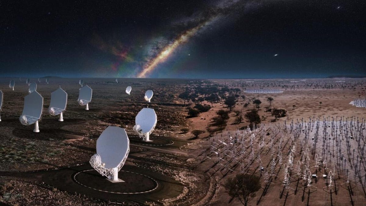 Konstruksi dimulai pada Teleskop Radio Array Kilometer Persegi